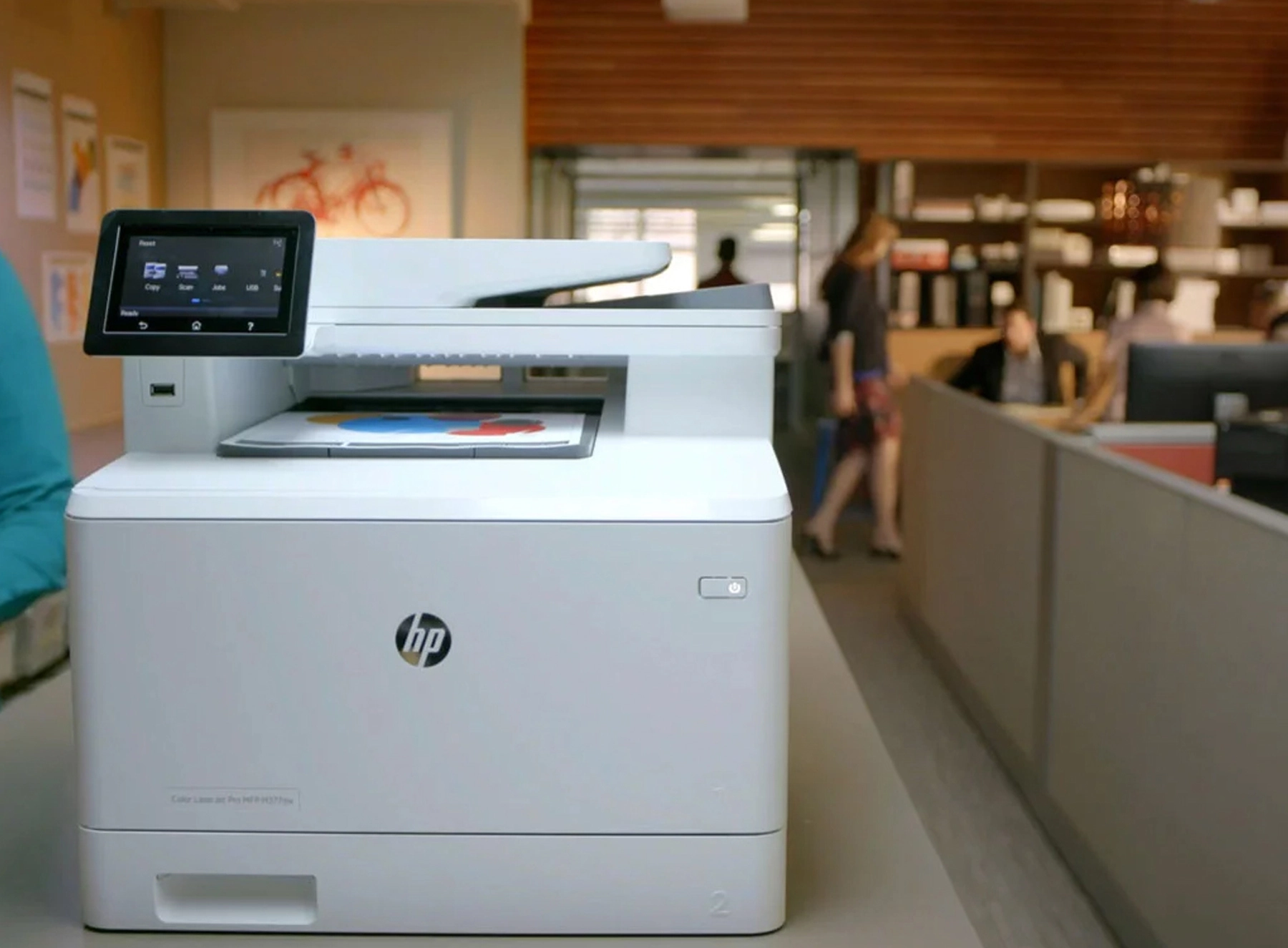 Photo of HP Printer in an office