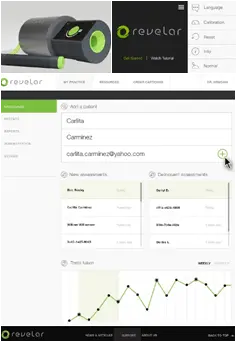 Screenshot of a Revelar application